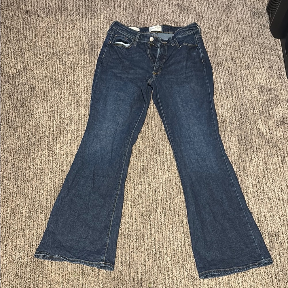 Classic Blue Women's Jeans Flare Universal Thread High Rise